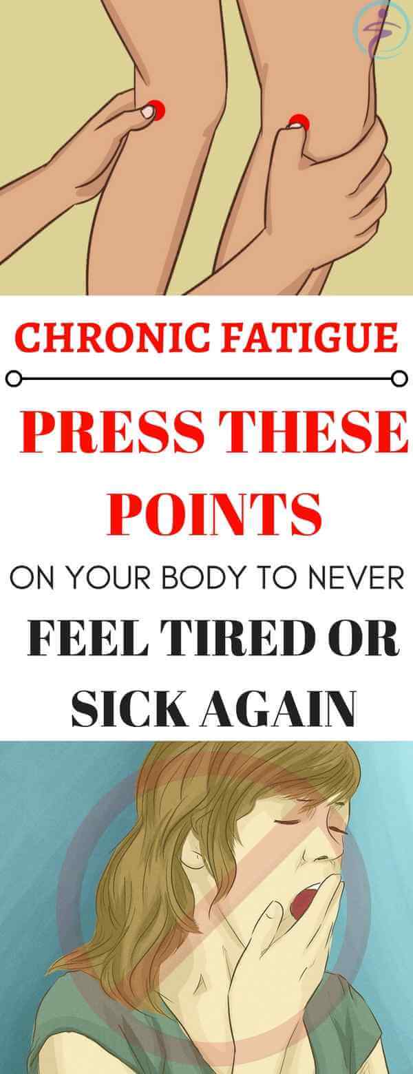 Chronic Fatigue-Press These Points On Your Body To Never Feel Tired Or Sick Again